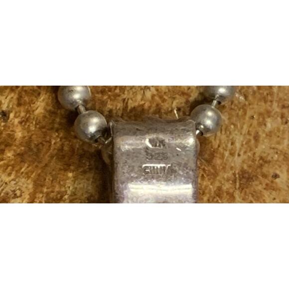 Whitney Kelly Sterling Silver and Multi Color Pendant on Sterling Ball Chain - Picture 9 of 10